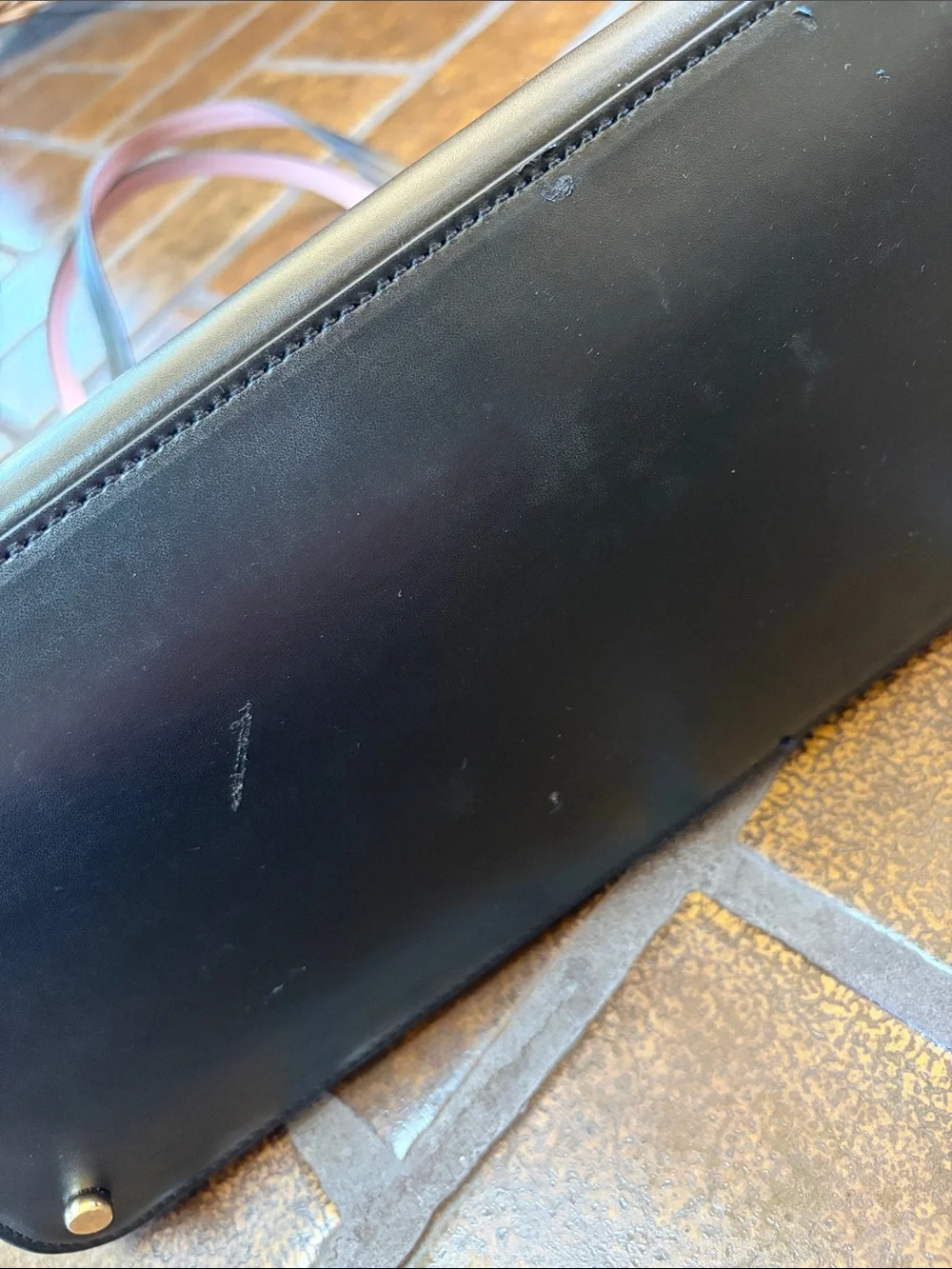 Kate Spade Hop To It Black Leather Bunny Rabbit Tote Bag